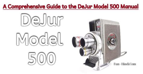 Dejur model 500 manual - Every tool comes with an instruction manual. Here's a tip for storing the manuals. Watch the video. Expert Advice On Improving Your Home Videos Latest View All Guides Latest View All Radio Show Latest View All Podcast Episodes Latest View A...